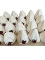 БЯЛ КАЛПАК ЗА НАРОДНА НОСИЯ - с автентични шевици от Магазин за народни носии