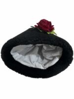 ЧЕРЕН КАЛПАК ЗА НАРОДНА НОСИЯ - с автентични шевици от Магазин за народни носии