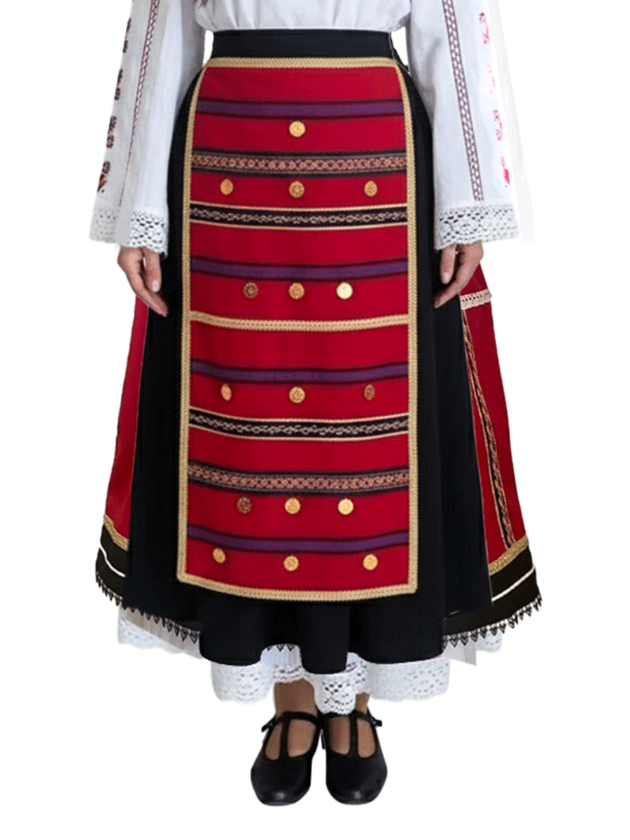 ДАМСКА СЕВЕРНЯШКА ПРЕСТИЛКА – Модел 10 - с автентични шевици от Магазин за народни носии