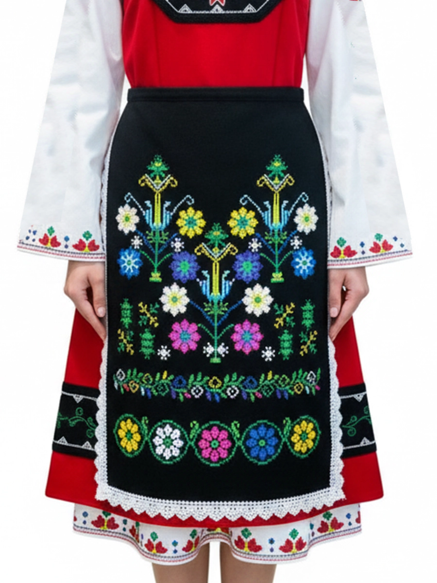 ДАМСКА ТРАКИЙСКА ПРЕСТИЛКА – Модел 38 - с автентични шевици от Магазин за народни носии