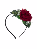 ДИАДЕМА С ЦВЕТЕ РОЗА - с автентични шевици от Магазин за народни носии