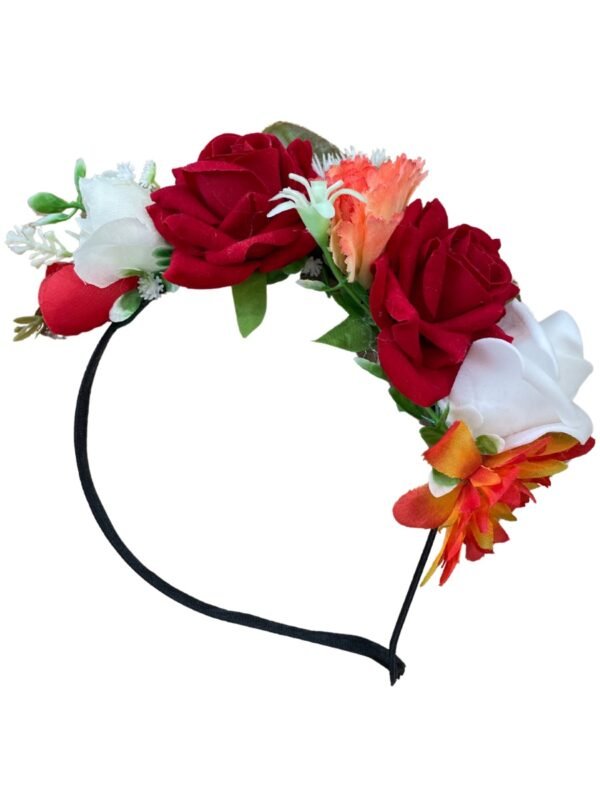 Диадема с цветя – модел 2 - магазин за народни носии Диадема с цветя – модел 2 - с автентични шевици от магазин за народни носии