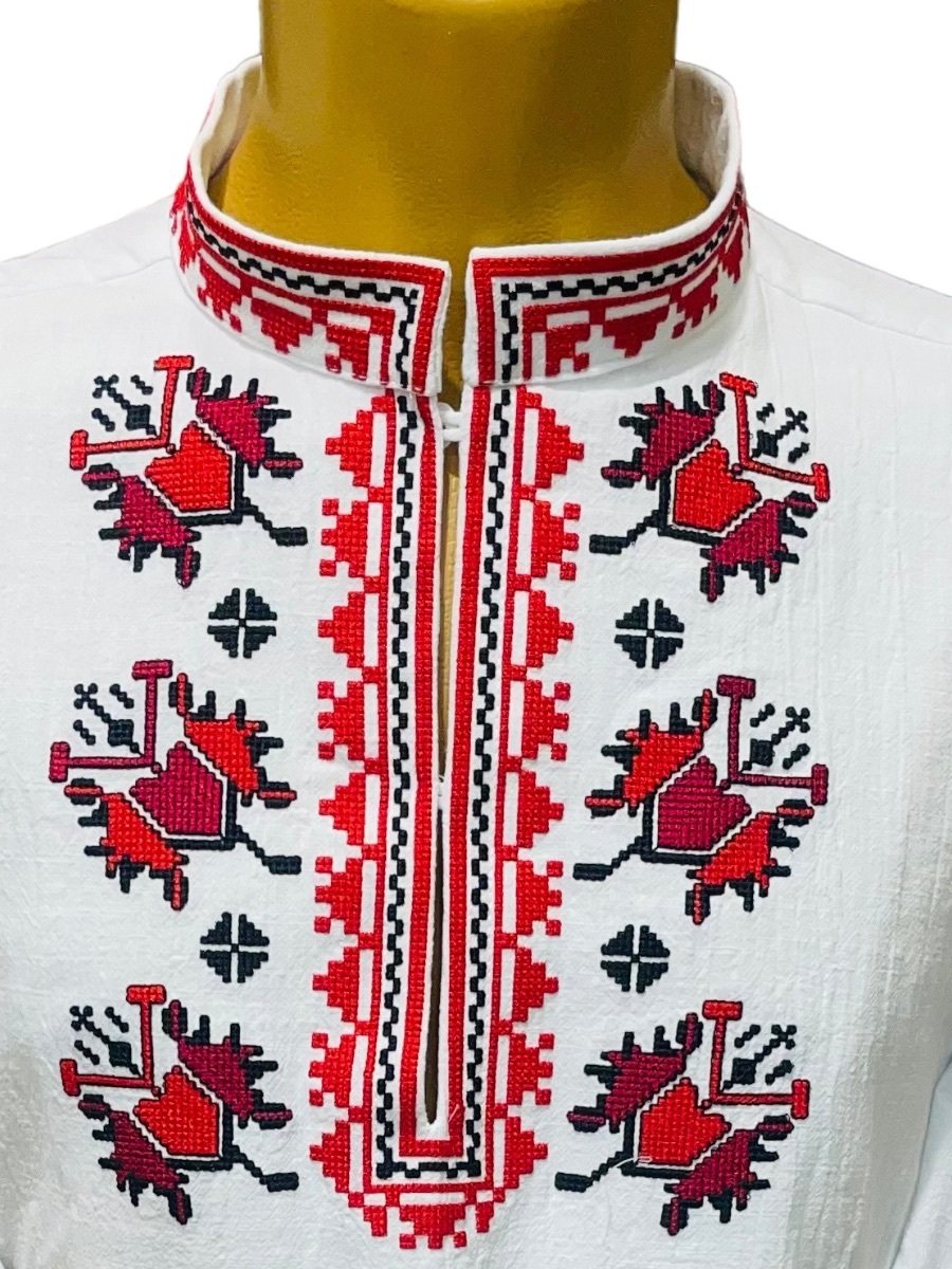 МЪЖКA ТРАКИЙСКА РИЗА – Модел 27 - с автентични шевици от Магазин за народни носии