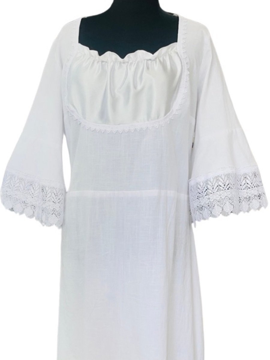 БЯЛА РИЗА ЗА КЮСТЕНДИЛСКА САЯ - с автентични шевици от Магазин за народни носии