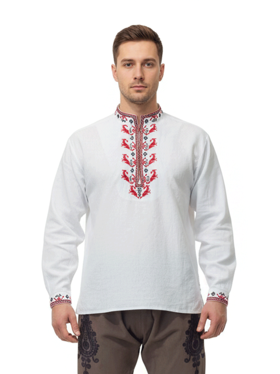 МЪЖКA ДОБРУДЖАНСКА РИЗА – Модел 21 - с автентични шевици от Магазин за народни носии