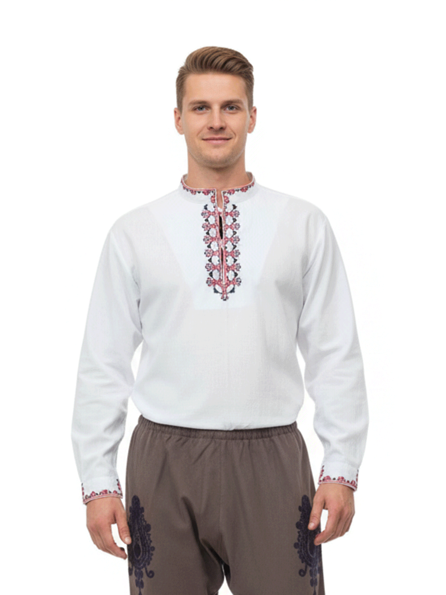 МЪЖКA РОДОПСКА РИЗА – Модел 20 - с автентични шевици от Магазин за народни носии