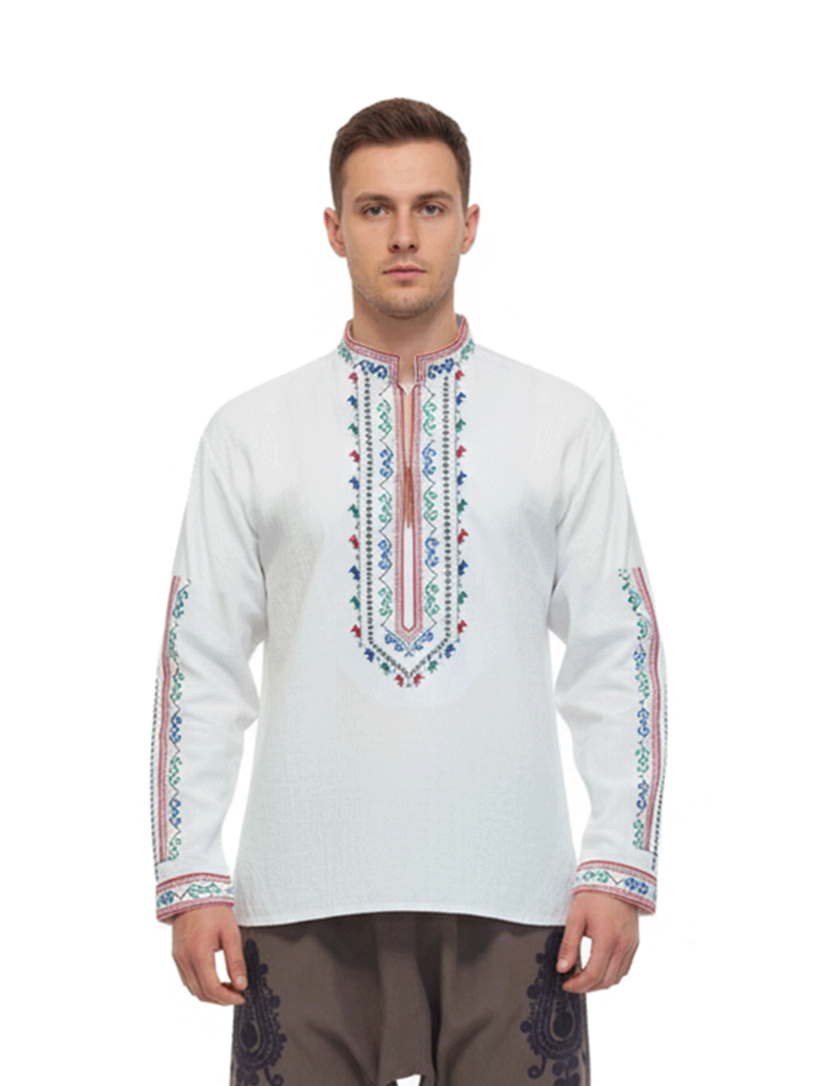 МЪЖКA ШОПСКА РИЗА – Модел 32 - с автентични шевици от Магазин за народни носии