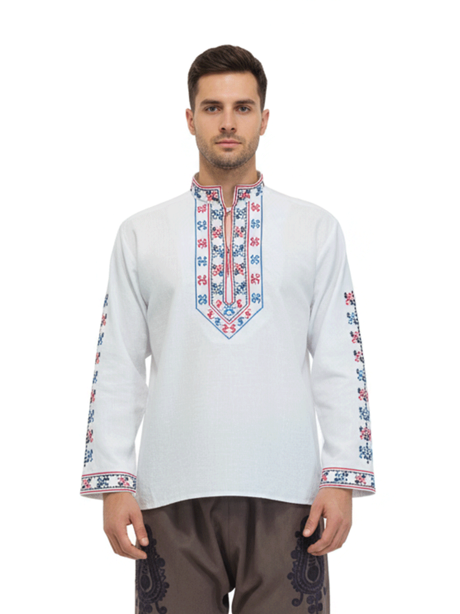 МЪЖКA ШОПСКА РИЗА – Модел 12 - с автентични шевици от Магазин за народни носии