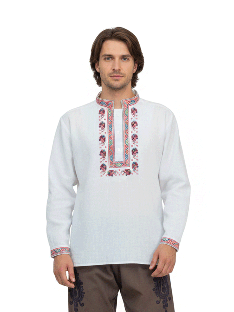 МЪЖКA СЕВЕРНЯШКА РИЗА – Модел 11 - с автентични шевици от Магазин за народни носии