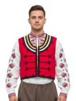 МЪЖКИ ЕЛЕК С ЧЕРНИ ГАЙТАНИ – Модел 1 - с автентични шевици от Магазин за народни носии