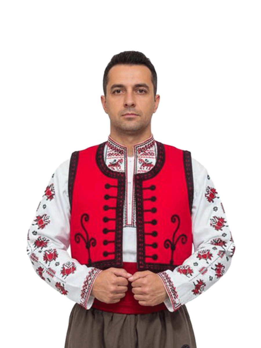 МЪЖКИ ТРАКИЙСКИ ЕЛЕК  – Модел 16 - с автентични шевици от Магазин за народни носии