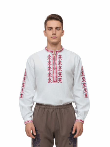 Мъжка риза с традиционна бродерия.