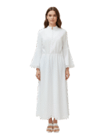 БЯЛА ДЪЛГА РИЗА - с автентични шевици от Магазин за народни носии