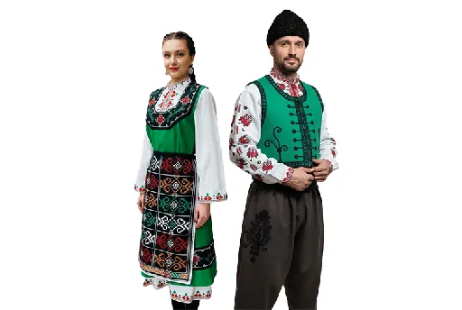 Български народни носии от тракийската фолклорна област - с автентични шевици от магазин за народни носии