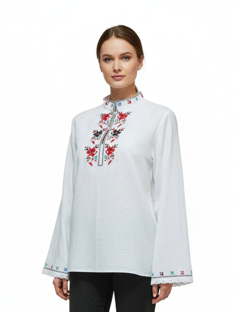 ДАМСКА СЕВЕРНЯШКА РИЗА – Модел 21 - с автентични шевици от Магазин за народни носии