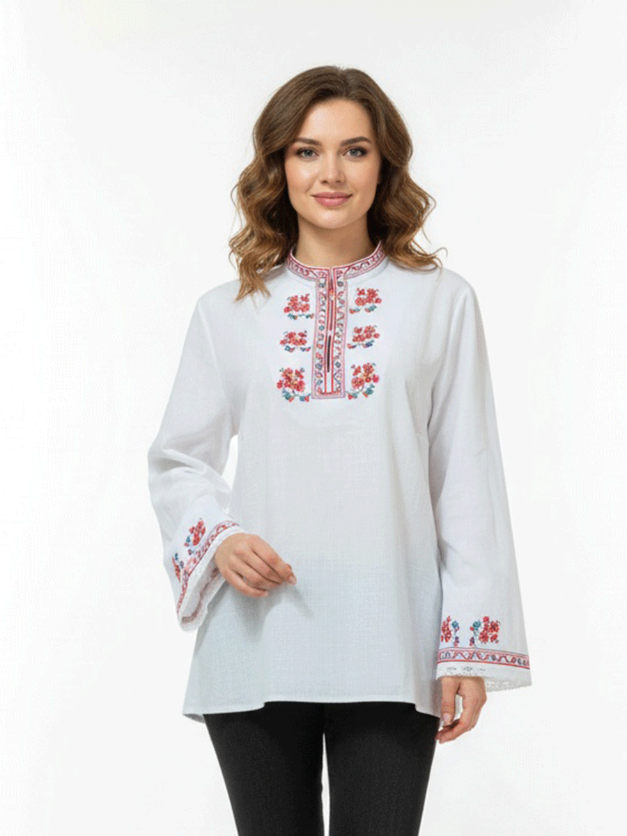 ДАМСКА СЕВЕРНЯШКА РИЗА – Модел 23 - с автентични шевици от Магазин за народни носии