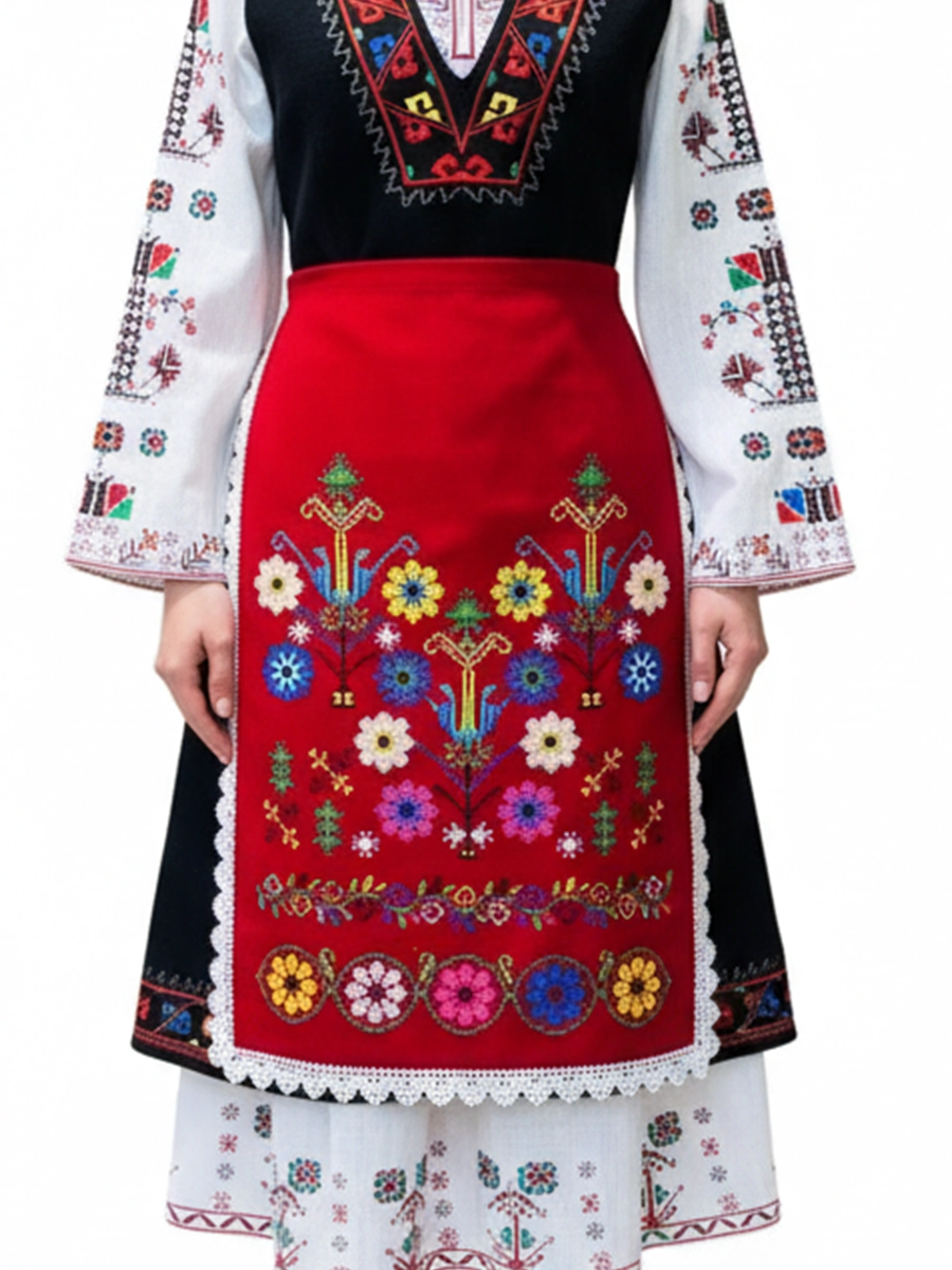 ДАМСКА ТРАКИЙСКА ПРЕСТИЛКА – Модел 14 - с автентични шевици от Магазин за народни носии