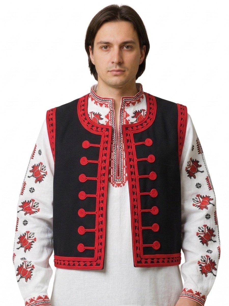 МЪЖКИ ТРАКИЙСКИ ЕЛЕК  – Модел 24 - с автентични шевици от Магазин за народни носии